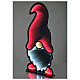 Christmas red and white gnome, 240 multicoloured LED lights, double sided Infinity Light, indoor/outdoor, 35x17 in s1