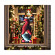 Gnome blanc et rouge Infinity Light 240 LEDs multicolores int/ext double face 90x45 cm s2