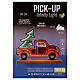 Pick up con árbol de Navidad 397 LED multicolor luz fija 65x90 cm int ext doble cara s4