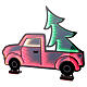 Pick up con albero di Natale 397 LED multicolor luce fissa 65x90 cm int est double face s2