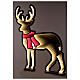 Christmas reindeer, 438 steady multicolour LED lights, two-sided Infinity Light, 35x30 in, indoor/outdoor s1