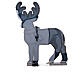 Christmas reindeer, 438 steady multicolour LED lights, two-sided Infinity Light, 35x30 in, indoor/outdoor s5