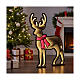 LED Reindeer Infinity Light 90x75 cm 438 fixed light multicolor double face int ext s2