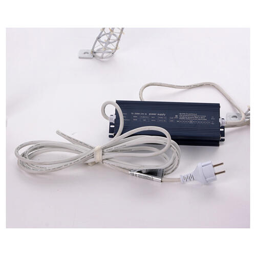 Reno luminoso navideño int ext 700 LED blanco hielo 150x80x25 cm luz fija 10