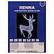 Renna luminosa natalizia int est 700 LED bianco ghiaccio 150x80x25 cm luce fissa s8