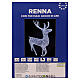 Christmas lighted reindeer int ext 700 fixed ice white LEDs 150x80x25 cm s7