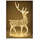 Renna luminosa 150x80x25 cm 700 maxi gocce led luce fissa int est bianco caldo s4