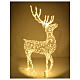 Renna luminosa 150x80x25 cm 700 maxi gocce led luce fissa int est bianco caldo s5