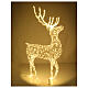 LED reindeer 150x80x25 cm 700 maxi drops fixed light warm white int ext s4