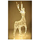 LED reindeer 150x80x25 cm 700 maxi drops fixed light warm white int ext s6