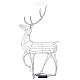 LED reindeer 150x80x25 cm 700 maxi drops fixed light warm white int ext s8