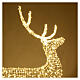 LED reindeer 150x80x25 cm 700 maxi drops fixed light warm white int ext s6