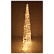 Maxi 3D Christmas light tree, 9600 warm white LEDs, only indoor, 60x32x10 in s6