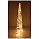 Maxi árbol luminoso 3D 9600 LED blanco cálido solo uso interior 150x80x25 cm s6