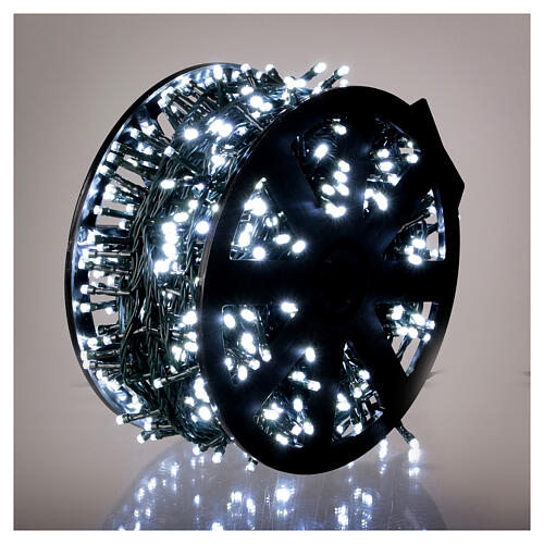 Lichterkette, 960 kaltweiße LEDs, 48 m, mit Kabelspule – für Innen- und Außenbereich 3