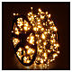 Luzes de Natal 960 LEDs branco quente carretel de cabo 48 m interior/exterior s1