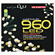 Luzes de Natal 960 LEDs branco quente carretel de cabo 48 m interior/exterior s5