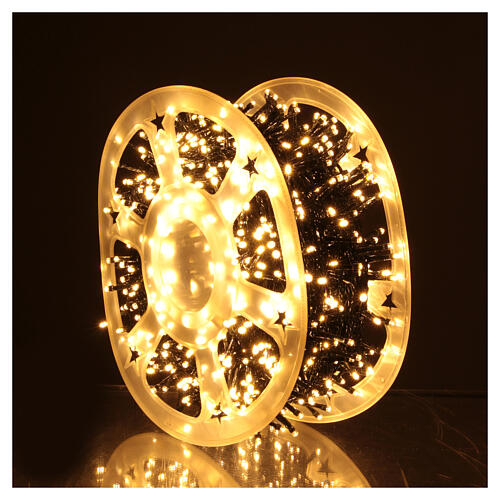 Light chain 1200 LEDs warm light coil light games 60m ext 1