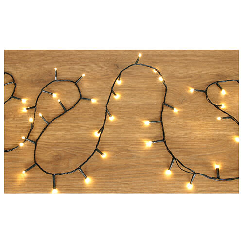 Light chain 1200 LEDs warm light coil light games 60m ext 2