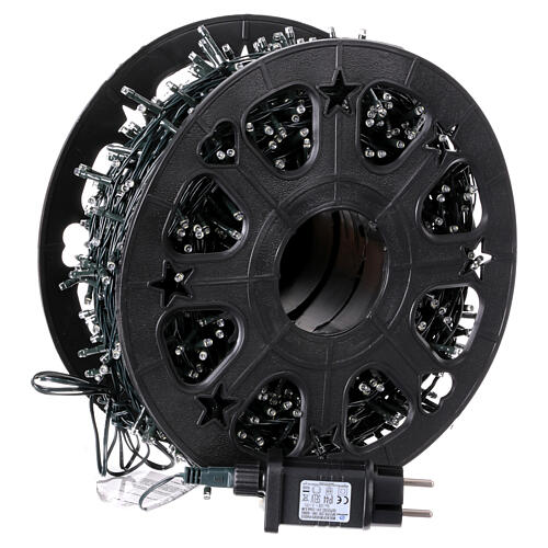 Christmas lights, 1500 cold white LED lights on a spool, 75 m, indoor/outdoor 4