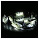 10 estrobo led luz blanco hielo flashing conectable 10 m cable negro s1