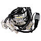 10 estrobo led luz blanco hielo flashing conectable 10 m cable negro s5