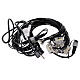 10 estrobo led luz blanco hielo flashing conectable 10 m cable negro s6