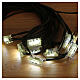Chaîne 10 lumières LED stroboscopiques blanc froid clignotante extensible 10 m câble noir s3