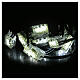 10 LED strobes ice white flashing light connectable with 10m black cable s1