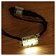 10 LED strobes ice white flashing light connectable with 10m black cable s4
