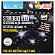 10 LED strobes of cold flashing light, extensible, 10 m, white cable s7