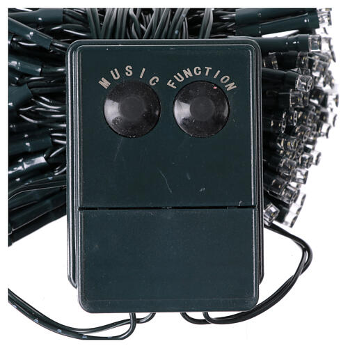 Lichterkette, 180 kaltweiße LEDs, 9 m, mit Musik und Lichteffekten – für Innenbereich 4