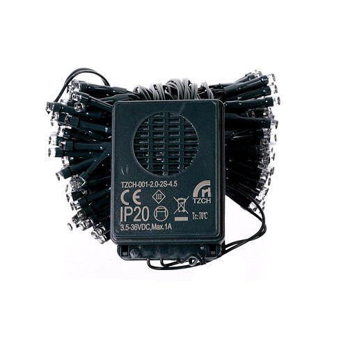 Lichterkette, 180 kaltweiße LEDs, 9 m, mit Musik und Lichteffekten – für Innenbereich 5