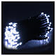 Lighting chain with 180 cold white LEDs, music and plays of light, 9 m s1