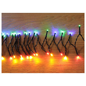 Lighting chain with 180 multicoloured LEDs, music and plays of light, 9 m