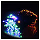 Lighting chain with 180 multicoloured LEDs, music and plays of light, 9 m s1
