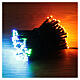 Cadena luminosa 180 led luz multicolor musical con control remoto 9 m s3