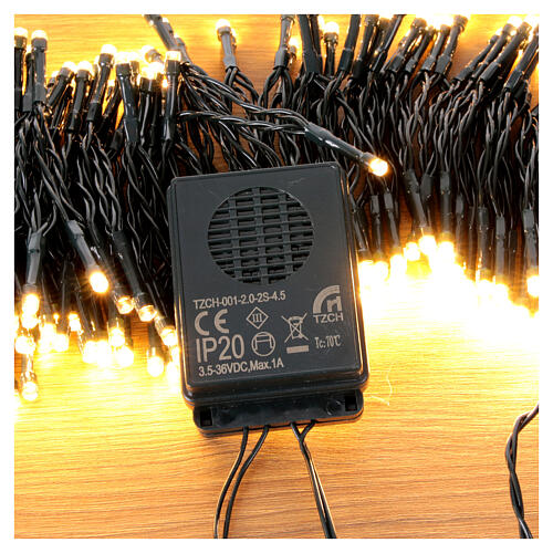 Lichterkette 180 warmweiße LEDs mit Lautsprecher und Musikfunktion, 9 m, nur für Innenbereich 6