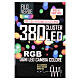 Cluster chain of 380 RGB LEDs, 3.8 m, indoor/outdoor s6