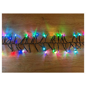 Multicolor light chain of 380 RGB LEDs 3.80m internal and external