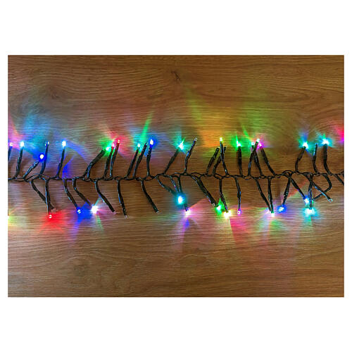 Multicolor light chain of 380 RGB LEDs 3.80m internal and external 2