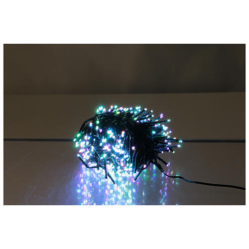 Multicolor light chain of 380 RGB LEDs 3.80m internal and external 5