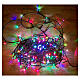 Lighting chain of 300 RGB LEDs, 18 m, green cable, indoor/outdoor s4