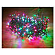 Lighting chain of 300 RGB LEDs, 18 m, green cable, indoor/outdoor s5