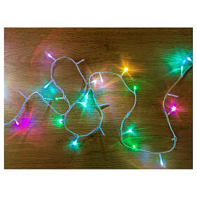 Lighting chain of 300 RGB LEDs, 18 m, clear cable, indoor/outdoor