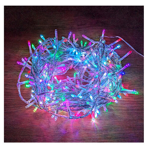 Lighting chain of 300 RGB LEDs, 18 m, clear cable, indoor/outdoor 3