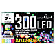 Guirlande lumineuse 300 LEDs RGB 18 m fil transparent intérieur/extérieur s8