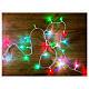Catena luminosa 300 led RGB 18m con filo trasparente int est s4