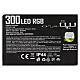 Corrente luminosa 300 LEDs RGB 18 m fio transparente interior e exterior s7