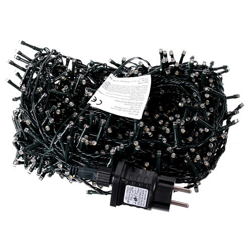 Luzes de Natal 1200 LEDs branco quente piscantes frio 60 m int/ext 6